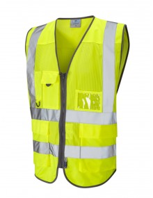 Leo Cobbaton Coolviz Superior Waistcoat Yellow    Clothing  